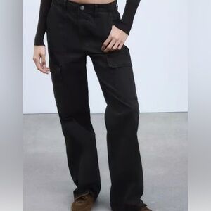 Zara Black Cargo Pants